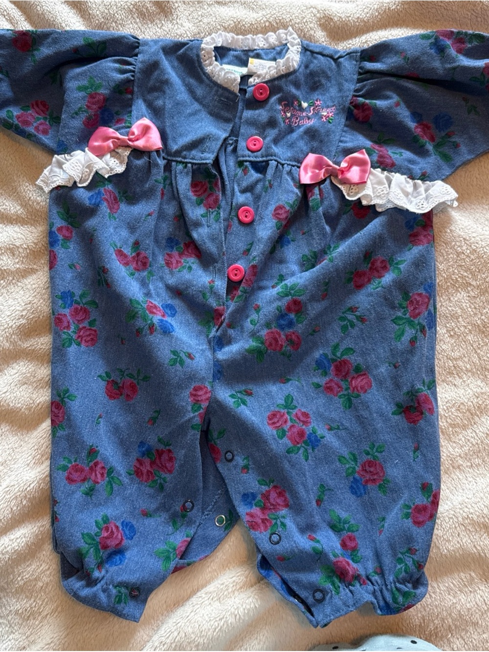 Sesame Street Baby Vintage 90s Romper Girls 6-9 Months Jumper